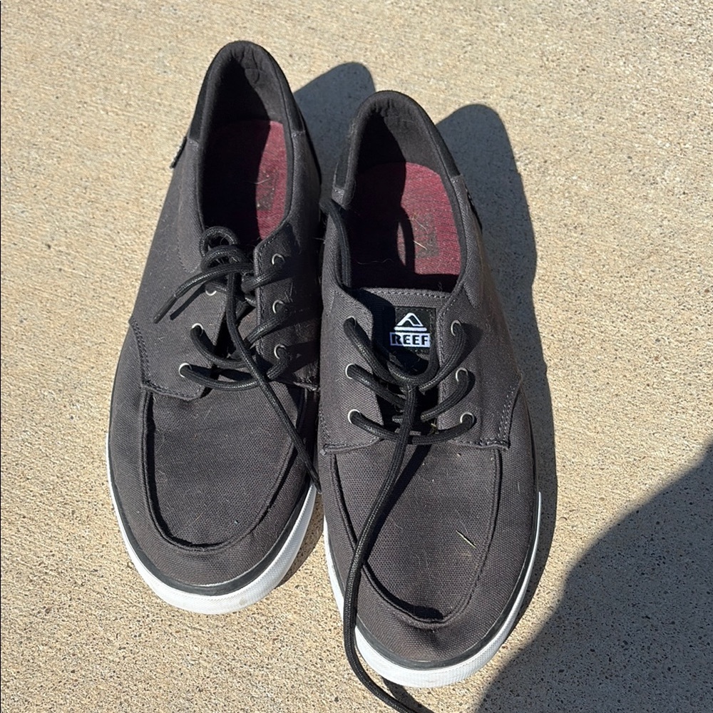 Reef Men's Black Casual/Boat Shoes